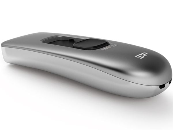 Silicon Power Marvel M70, 32 GB, USB Type-A, 3.2 Gen 1 (3.1 Gen 1), 200 MB/s, Skyving, Grå, Sølv