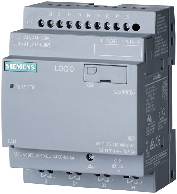 Siemens 6ED1052-2MD08-0BA2 PLC-styringsmodul 12 V/DC, 24 V/DC - UTAN DISPLAY