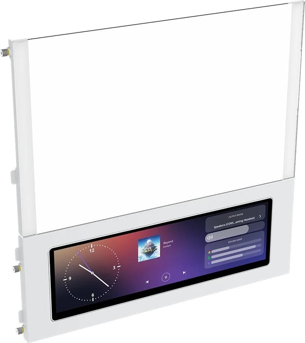 CORSAIR FRAME 4000D LCD RS ARGB - Midi-tårn gaming - utvidet ATX (E-ATX) - sidepanel med vindu (herdet glass) - ingen strømforsyning (ATX) - hvit -...