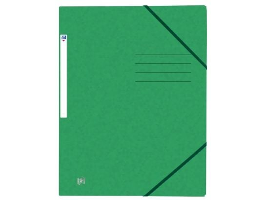 Elastikmappe Oxford Top File+, 3-klap, A4, ass. farver - (10 stk.)