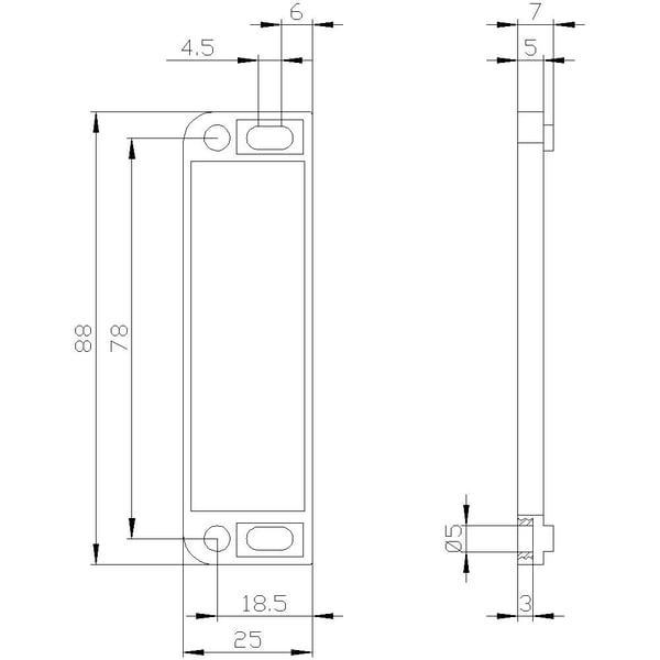 Siemens 3SX56002GA02 3SX5600-2GA02 välikappale 1 kpl, 9 g, 96 mm, 40 mm, 19 mm
