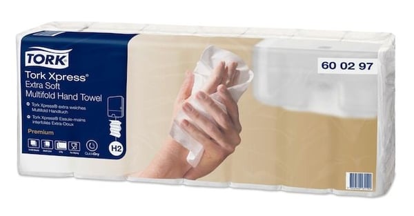 Tork Xpress® H2 Extra Soft Multifold 2-kerroksiset käsipyyhkeet - (3 pakkausta x 700 kpl/laatikko)