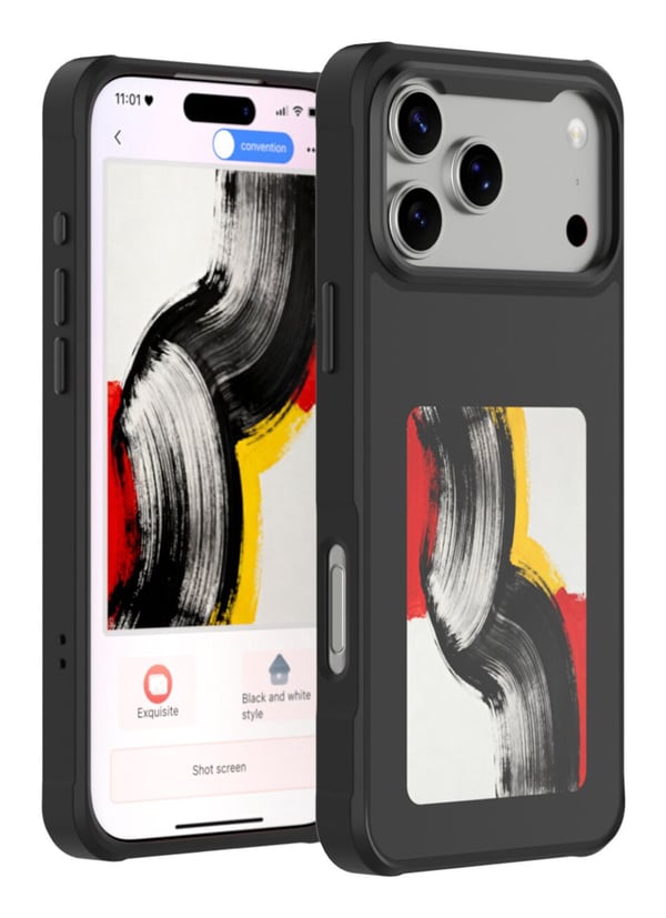 4smarts E-Ink, Etui, Apple, iPhone 17 Pro Max, 17,5 cm (6.9"), Svart