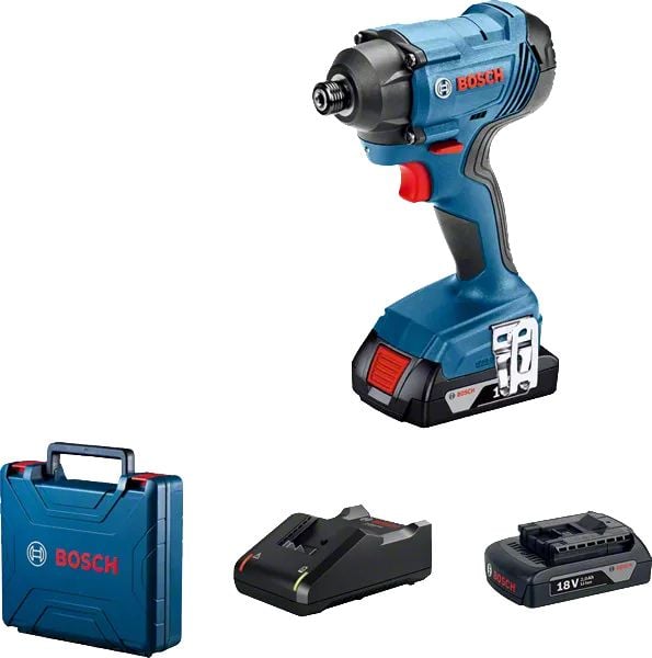 Bosch 0 601 9G5 123, Slagtrekker, Svart, Blå, 1/4", 3600 RPM, 160 Nm, 2800 RPM