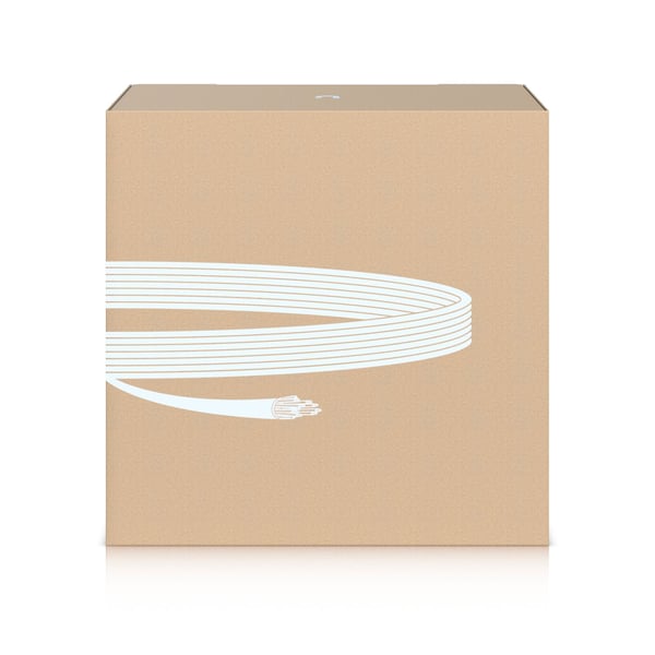 Ubiquiti UniFi - Samlet kabel - uisolert tråd - 305 m - 6.6 mm - UTP - CAT 6a - innendørs - hvit