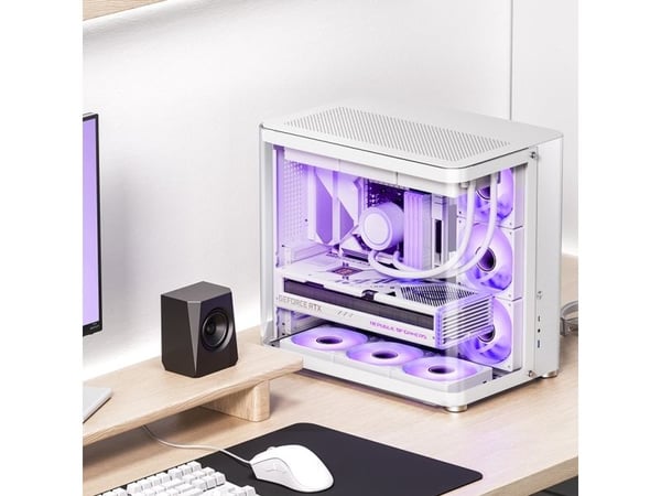 Jonsbo TK-2 2.0, Midi Tower, PC, Svart, ATX, ITX, Mini-ATX, Stål, Härdat glas, 16,5 cm