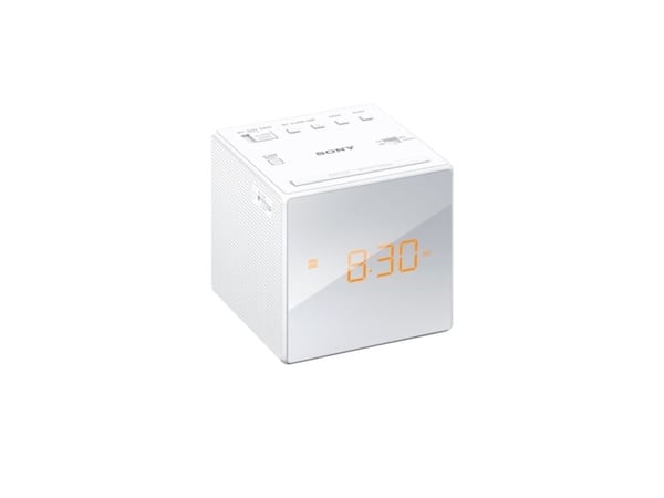 Sony ICF-C1 - Clock radio - white - 230V AC - Backup power supply via battery (CR2032)