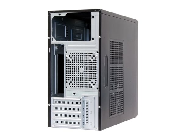 Chieftec HT-01B-OP micro-ATX-minitornikotelo, musta, ilman virtalähdettä