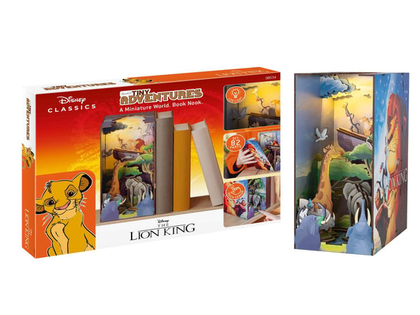 Revell Tiny Adventures - Disney "The Lion King", Pienoismallimatkustajalaiva, Kokoamispakkaus, Disney The Lion King Book Nook - Magical Miniature W...