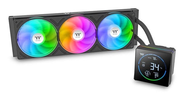Thermaltake TH360-S V3 ARGB Sync - Væskekjølesystem for prosessor - Radiatorstørrelse: 360 mm - (for: LGA1150, LGA1151, LGA1155, LGA1156, LGA1200, ...