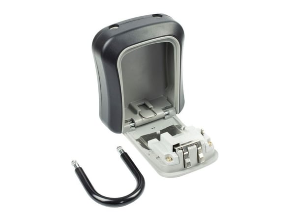 BURG-WÄCHTER Key Safe 50 SB, Sinkki, Musta, Harmaa, Yhdistelmälukko, 95 x 45 x 178 mm