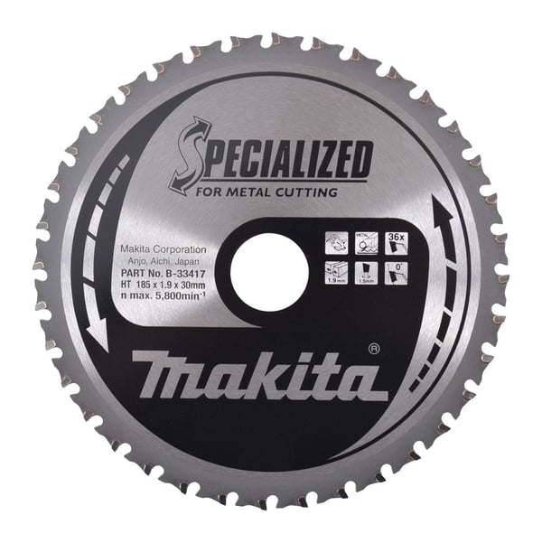 Makita Specialized - Cirkelsågblad - för metall - 185 mm - 36 tänder