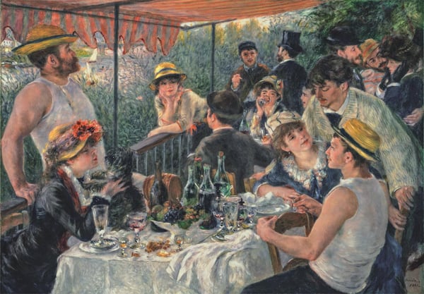 Clementoni Puzzle Compact Museum Renoir - Luncheon Of The Boatin 1000 stykker (37063)