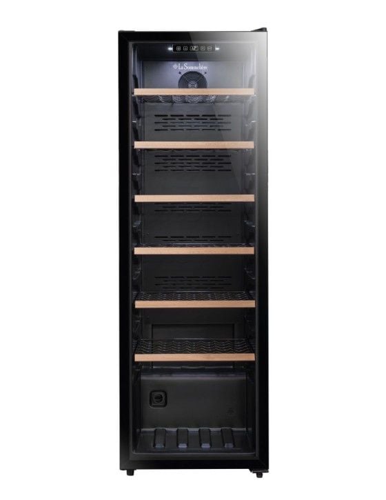 La Sommelière CTVNE147, Vin kjøleskap, Frittstående, 147 flasker, 90 W, G, Svart