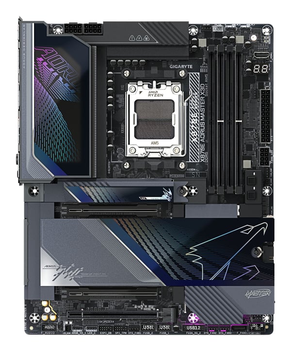 GIGABYTE X870E AORUS MASTER X3D -emolevy, AM5, ATX, DDR5