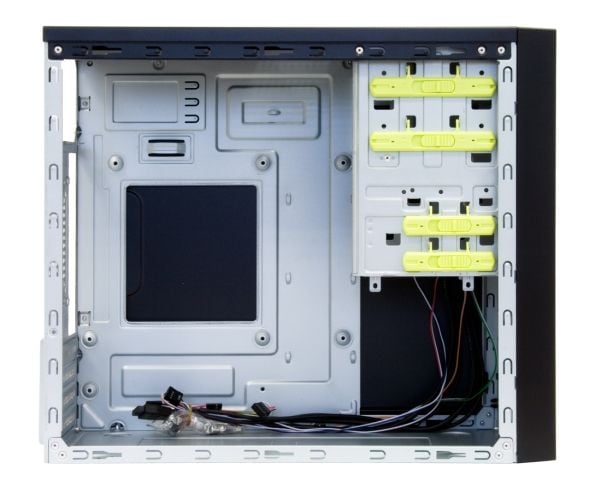 Chieftec HT-01B-OP micro-ATX-minitornikotelo, musta, ilman virtalähdettä
