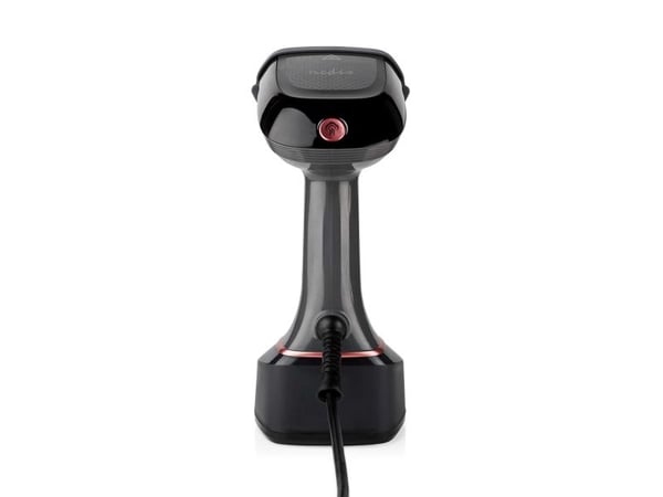 Nedis HHGS300, Kannettava vaatehöyrystin, 0,32 L, musta, Vaaleanpunainen, 25 g/min, 1,9 m, 1400 W