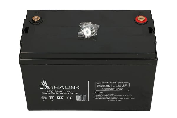Extralink AKUMULATOR BATTERY ACCUMULATOR AGM 12V 100AH - Batterie, 12 V, 100 ah, 1 kpl, 5 vuosi/vuosia, Musta, Sealed Lead Acid (VRLA)
