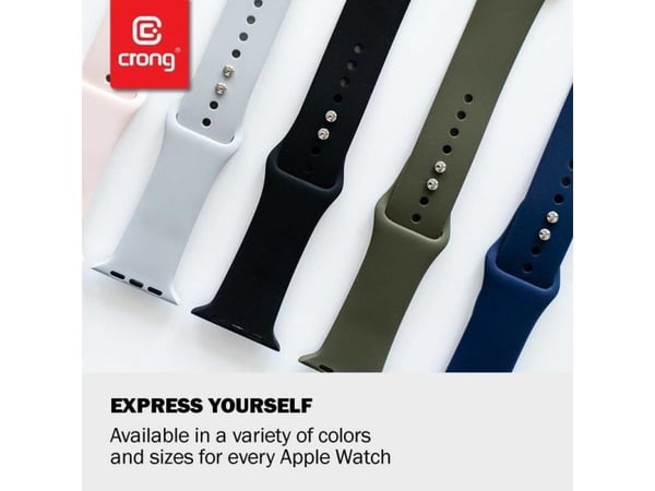 Crong Liquid - Apple Watch-bånd 42/44/45/49 mm (sandrosa)