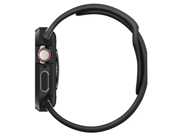Spigen 062CS24469, Kotelo, Älykello, Musta, Apple, Apple Watch Series 4 (44mm), Termoplastinen polyuretaani (TPU)