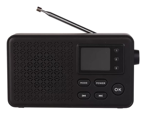 DENVER DAB-57 - Bærbar DAB-radio - 10 watt - svart
