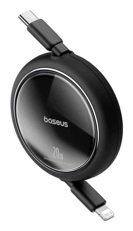 Baseus P10364501111-00, 1 m, Lightning, USB C, Hankjønn, Hankjønn, Svart