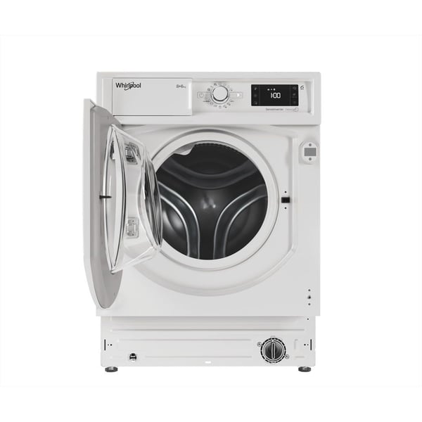 Whirlpool FreshCare BI WDWG 861485 EU, Edestä täytettävä, Kiinteä, Valkoinen, Vasen, Valkoinen, Painikkeet, Rotaatio