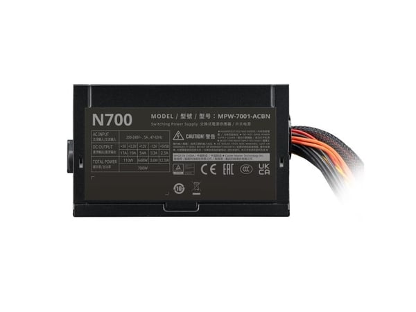 Cooler Master Elite NEX N700 - Strømforsyning (intern) - ATX12V 2.41/ EPS12V - AC 200-240 V - 700 watt - aktiv PFC