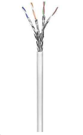 MicroConnect - Samlet kabel - 100 m - 6.3 mm - S/FTP - CAT 6 - solid - hvit