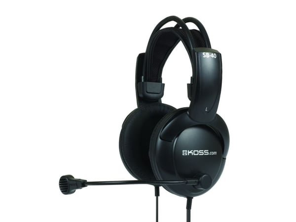 Koss SB40 - Hodesett - full størrelse - kablet - svart