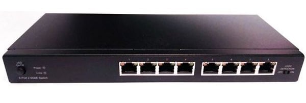 Longshine LCS-2.5GS7108 - Switch - ohanterad - 8 x 2.5GBase-T - skrivbordsmodell, väggmonterbar