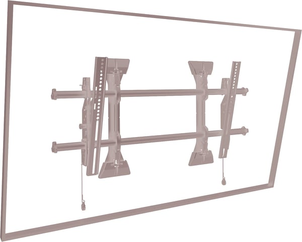 Chief MTMP1U, 109,2 cm (43"), 119,4 cm (47"), 90,72 kg, 100 x 100 mm, 570 x 600 mm, Musta