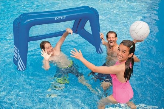 Intex Fun Goals Game, Basseng vannpolo spillsett, 6 år, Oppblåsbart, Blå