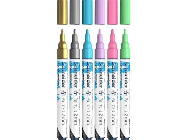 Schneider akrylpennor Paint-It V2 2,0 mm Flerfärgad