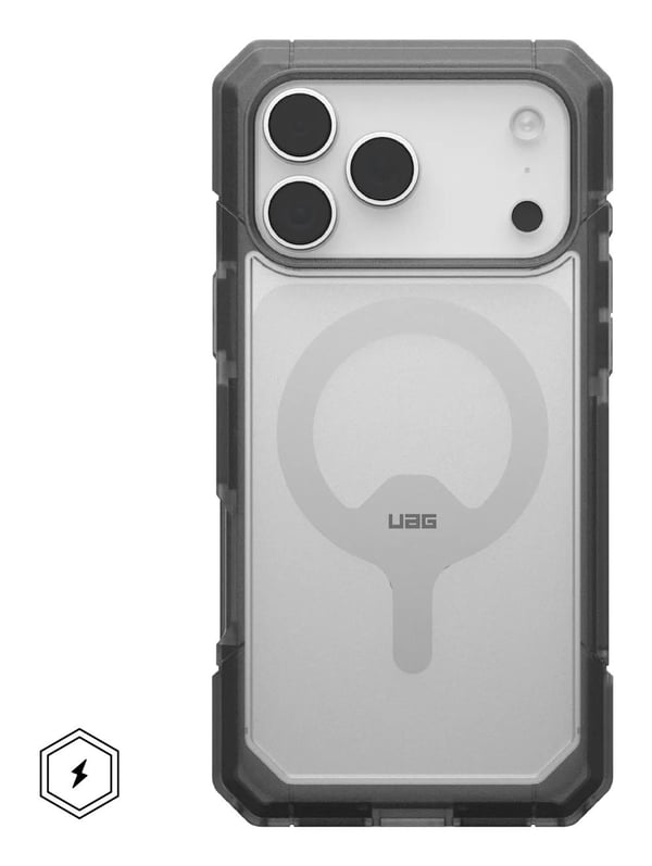 Urban Armor Gear 114522114G31, Etui, Apple, iPhone 17 Pro Max, 17,5 cm (6.9"), Aske, Gjennomsiktig