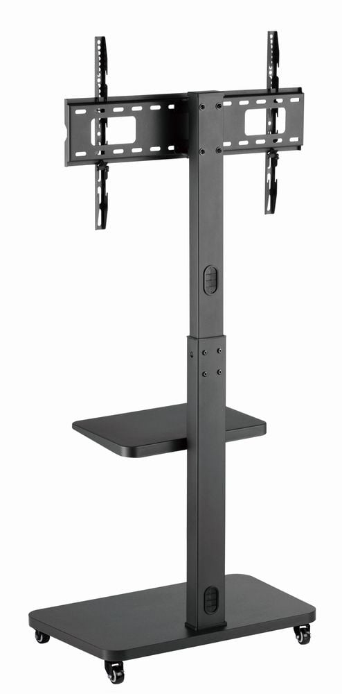 Gembird - Vogn - for TV - sponplate, stål - svart - skjermstørrelse: 37"-75"