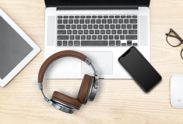 Muse M-278 BT on-ear-hodetelefoner Bluetooth, brun/sølv