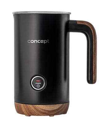 Concept NM4101, Handhållen elektrisk mjölkskummare, Svart, Rostfritt stål, 240 ml, 0,8 m, AC