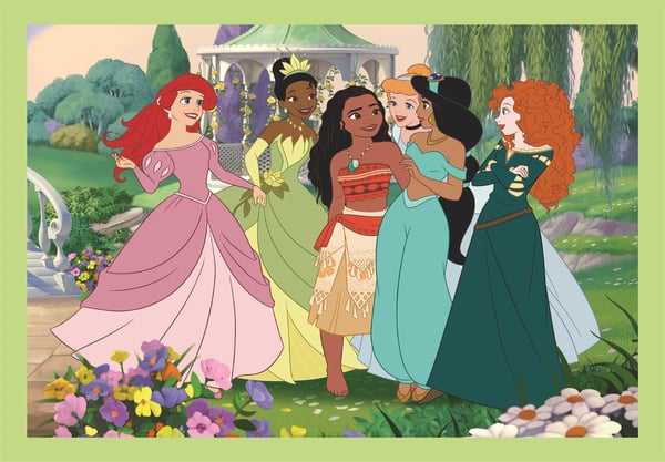 Clementoni Pussel SuperColor 4in1 Disney Princess - totalt 72 bitar (21746)
