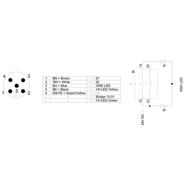 Siemens 3SE5114-1CD02-1AF5 Stopkontakt 3 A Rustfrit stål rulle, Rullestempel IP66, IP67 1 stk 1 stk