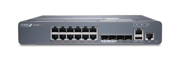 Juniper EX4000-12P, Håndtert, L2/L3, Gigabit Ethernet (10/100/1000), Strøm over Ethernet (PoE), Rack-montering, 1U