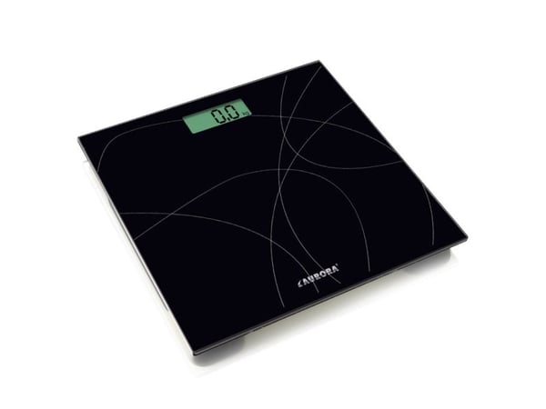Aurora AU4305, Sähkökäyttöinen henkilövaaka, 150 kg, 100 g, Musta, kg, lb, Neliö