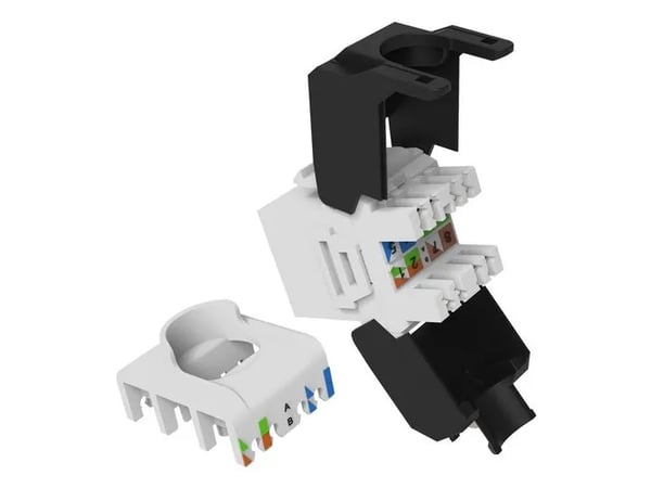 Equip 769227, Tasainen, Valkoinen, RJ-45, LSA, Naaras, 10GBase-T