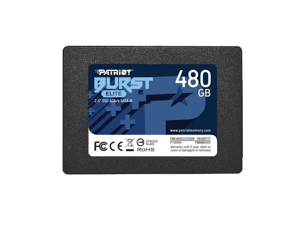 Patriot Memory Burst Elite, 480 GB, 2.5", 450 MB/s, 6 Gbit/s