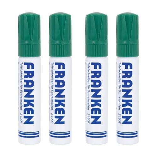 Franken Z1910 02, 4 stykker, Grønn, Grønn, Hvit, 4 mm, 1,2 cm, Unisex