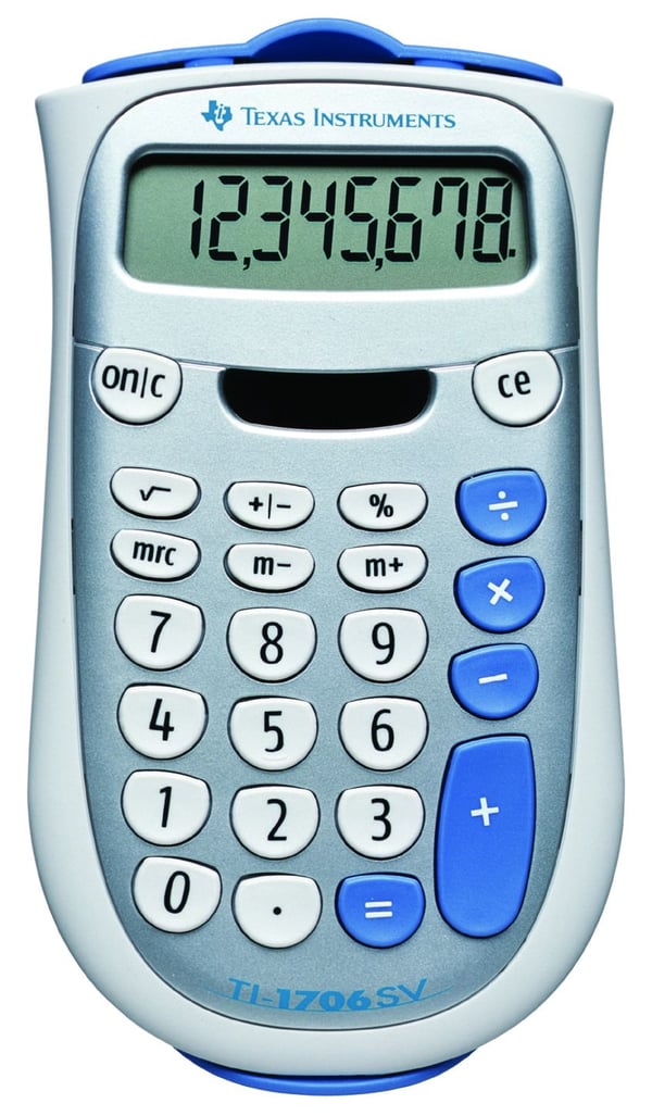 Texas Instruments TI-1706 SV - Lommekalkulator - 8 sifre - batteri, solpanel