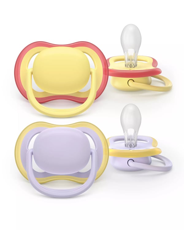 Philips AVENT Pacifier SCF087/03 ultra air, Klassisk napp, Ortodontisk, Silikon, Pojke/flicka