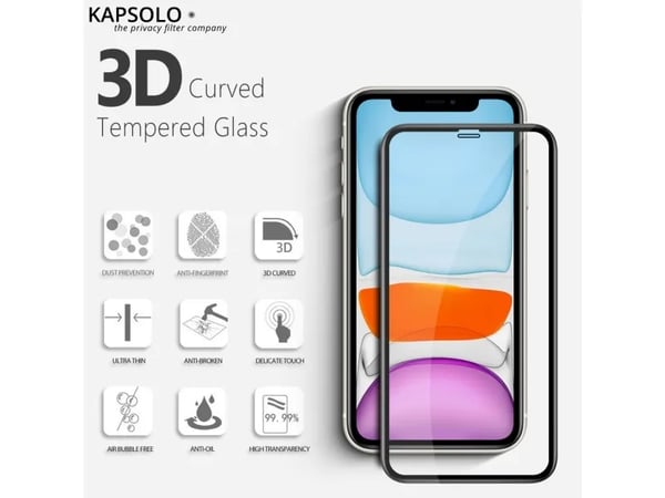 KAPSOLO - Skjermbeskyttelse for mobiltelefon - 3D - glass - for Samsung Galaxy S10 Lite