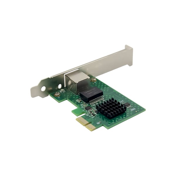 LevelOne GNC-0113, Intern, Koblet med ledninger (ikke trådløs), PCI Express, Ethernet, 5000 Mbit/s, Grønn