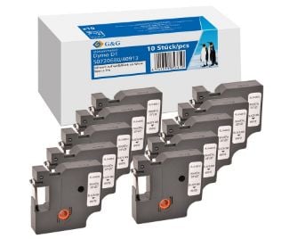 G&G 5R40913-10TDGG, Vit, DYMO, Dymo 40913 Dymo D1 Serie Dymo LabelManager 100 Dymo LabelManager 160 Dymo LabelManager 210D Dymo..., 1,2 cm, 7 m, 10...